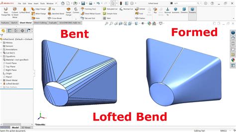 solidworks sheet metal bends